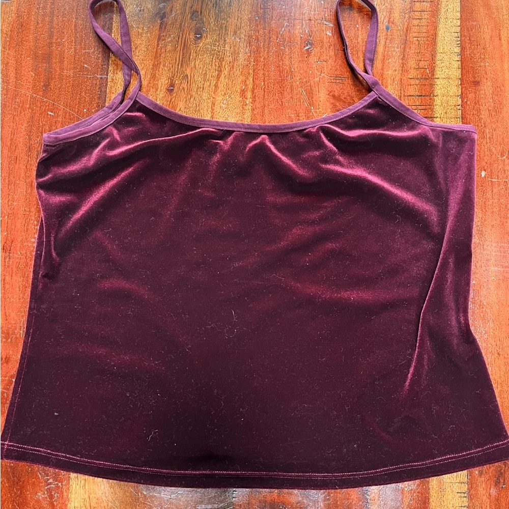 Tempo Paris Red Fitted Crop Camisole